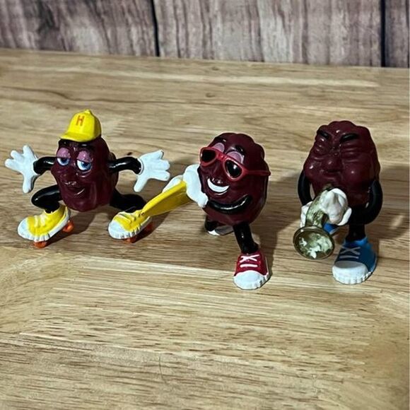 applause Other - California Raisins Figures 1988 - Lot of 3 – Applause CALRAB – 2.25” to 3”